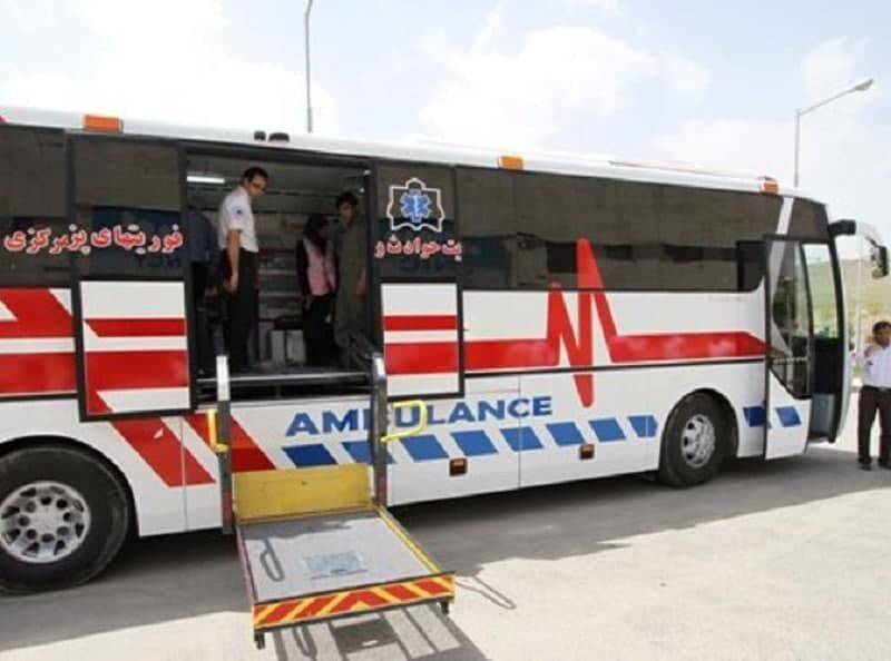 واکسیناسیون در اتوبوس آمبولانس اورژانس در تهران آغاز شد