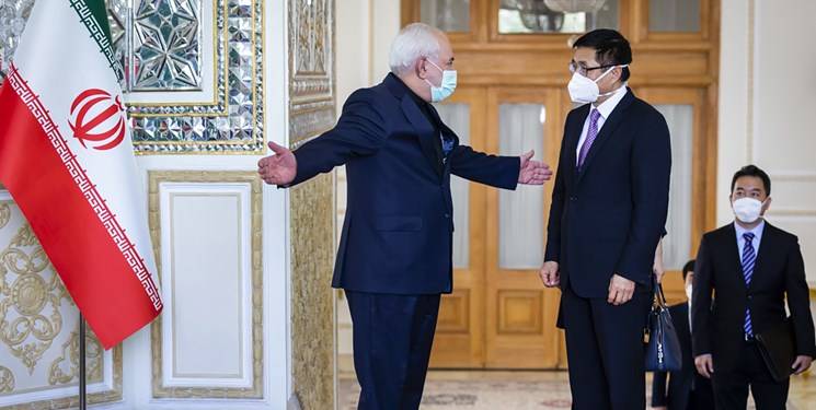 تأکید ظریف بر توجه به موضوع بی جاشدگان در تحولات افغانستان در شرایط همه گیری کرونا