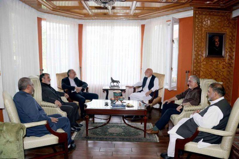 دیدار سفیر ایران در افغانستان با عبدالله و کرزی