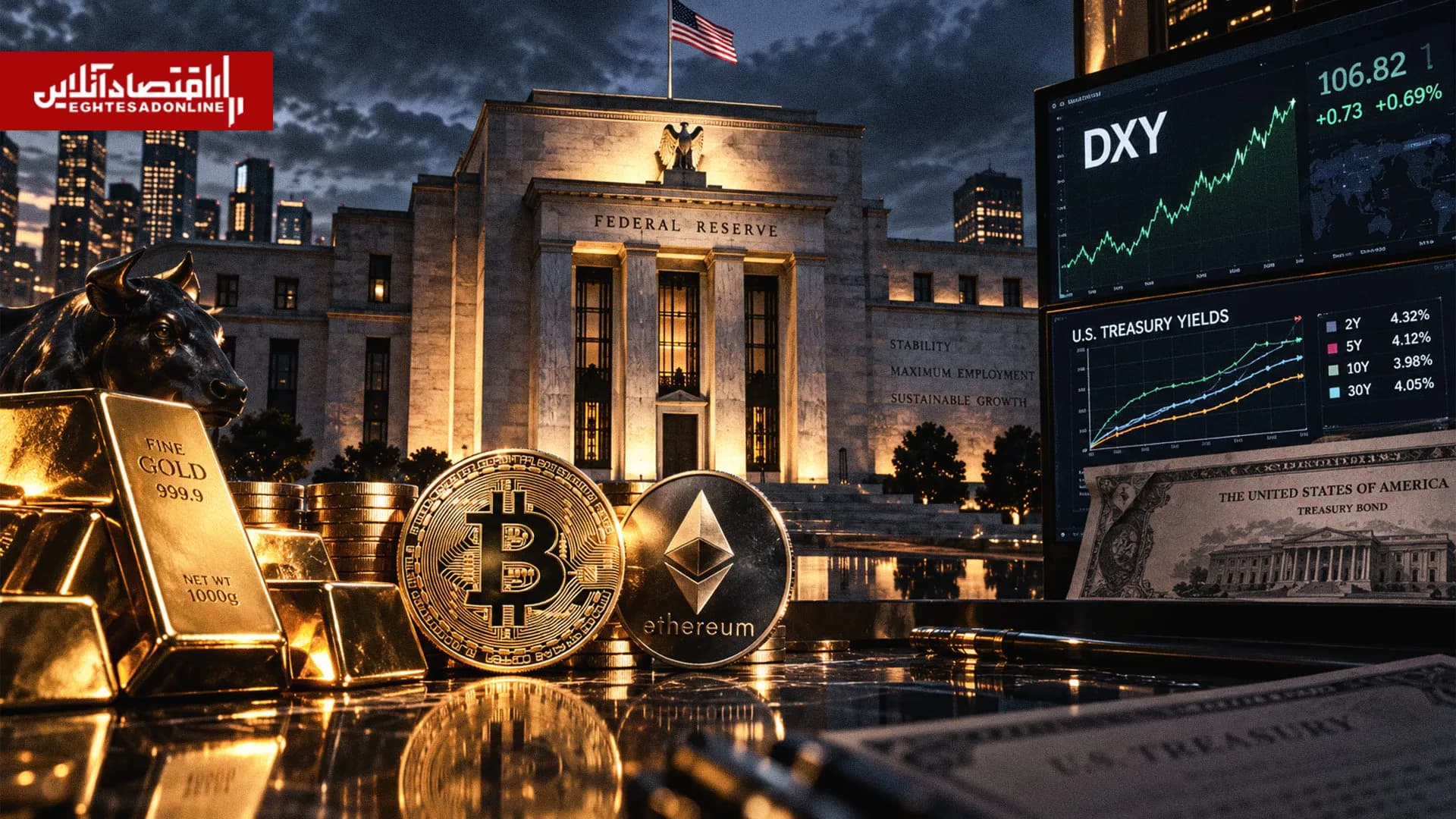 عصر جدید بیتکوین و طلا؟ | سنتشکنی بازارها بعد از افزایش نرخبهره